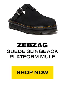 Zebzag Suede Slingback Platform Mule