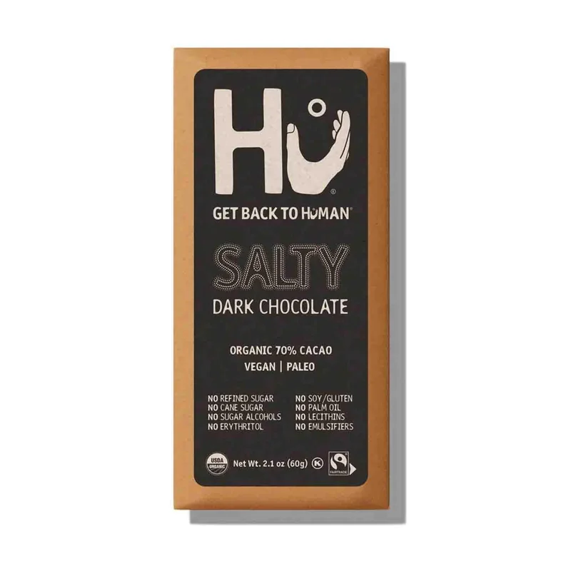 Dark Chocolate Bar, Salty, 2.1 Oz