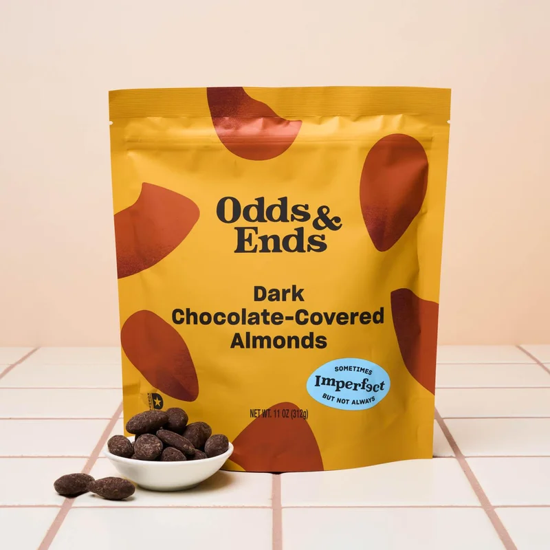 Dark Chocolate Covered Broken Almonds, 11 Oz