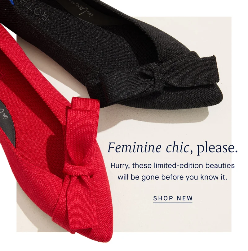 Feminine chic, please. Hurry, these limited-edition beauties will be gone before you know it. SHOP NEW