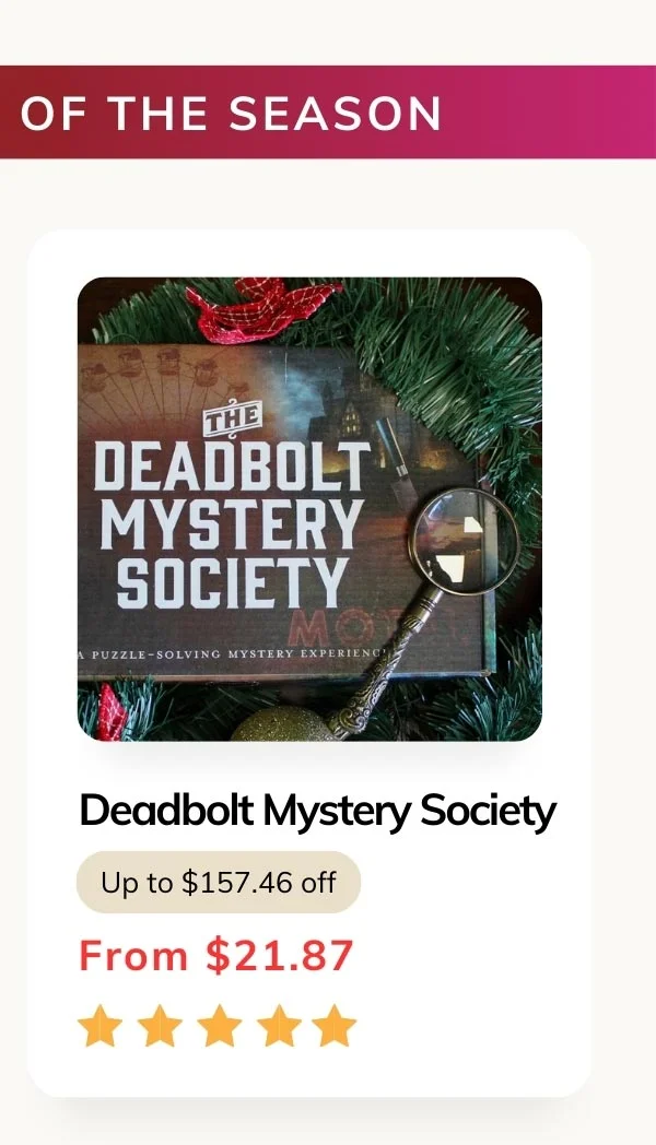 The Deadbolt Mystery Society Monthly Box