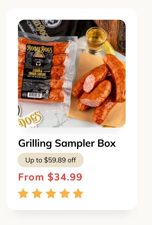 Booze Dogs Grilling Sampler Box