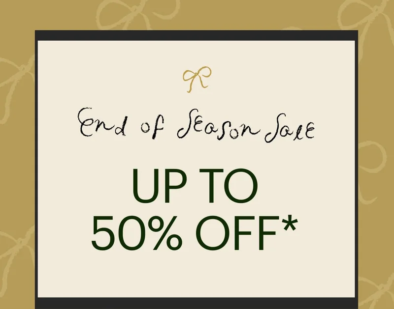End of season sale: Up to 50% off. New styles added