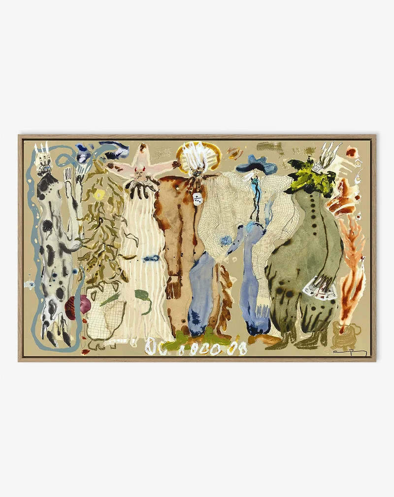 Shop Blue Eued Snake Woman Wall Art