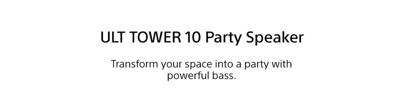ULT TOWER 10 Party Speaker | Transform your space into a party with powerful bass.