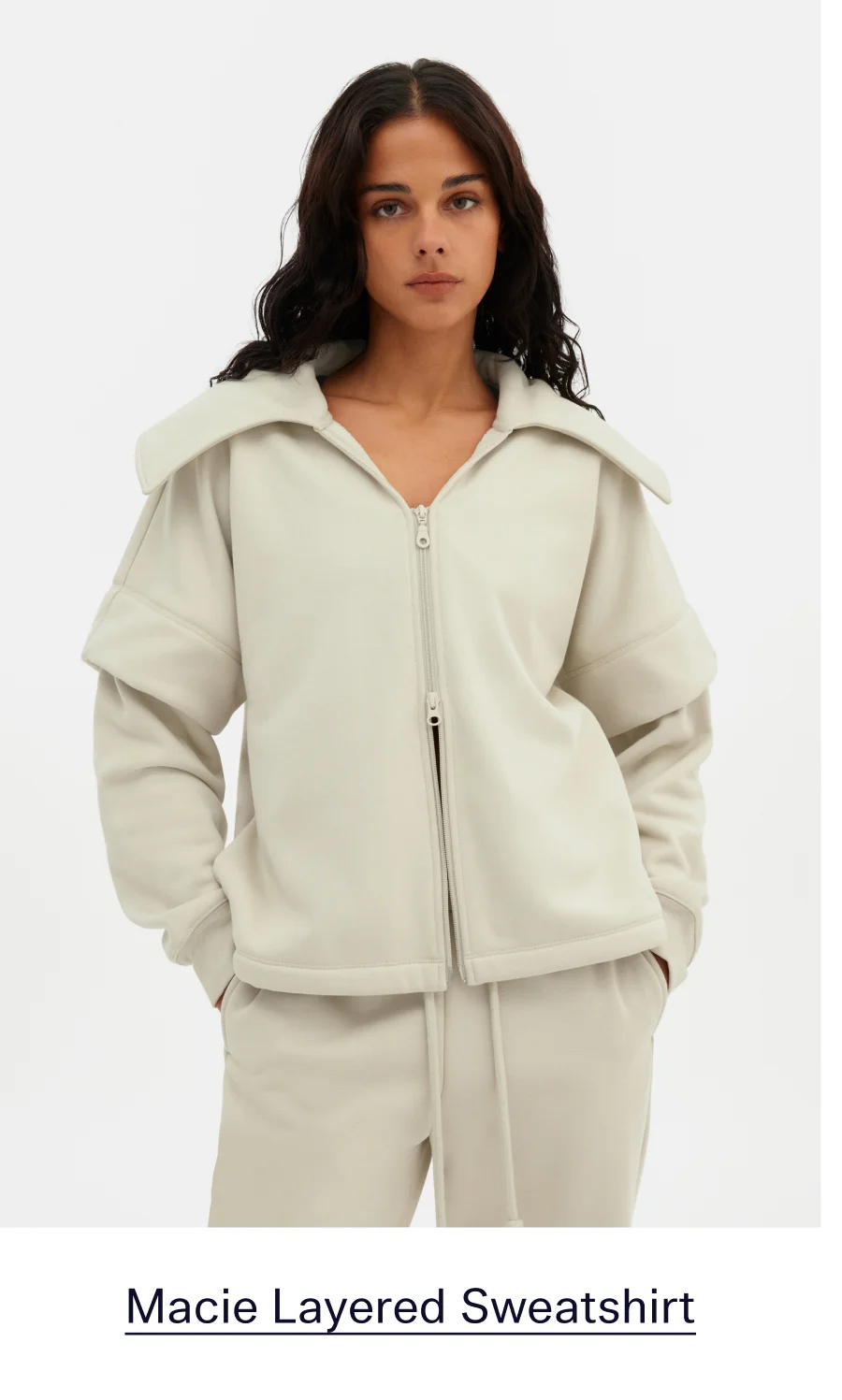 Macie Layered Sweatshirt