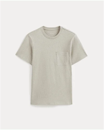 Image | The Premium-Weight Pocket Tee | Uniform | Heather Oatmeal