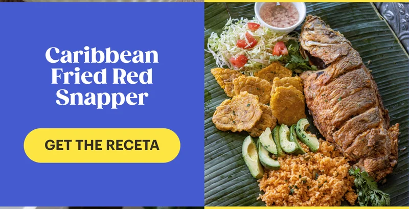 Caribbean Fried Red Snapper