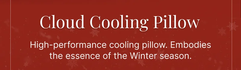 Cloud Cooling Pillow • High-performance cooling pillow. Embodies the essence of the Winter season.