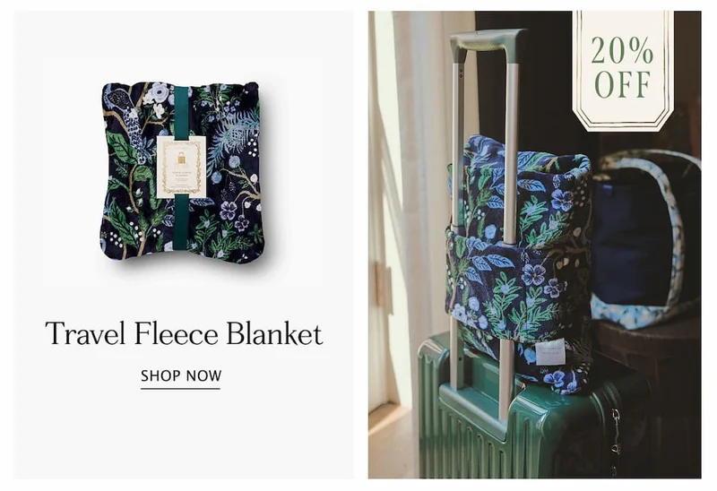 Peacock Fleece Travel Blanket