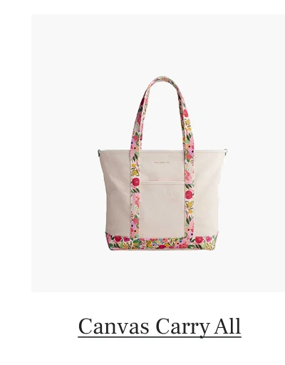 Garden Party Canvas Carry All