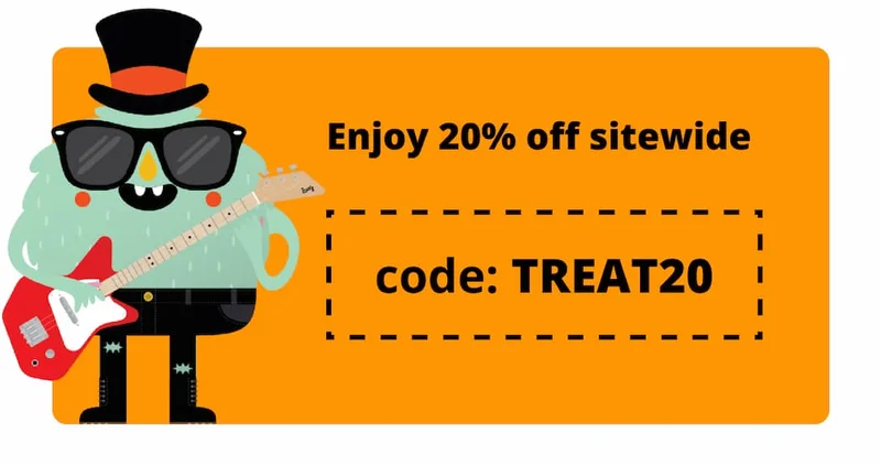 Enjoy 20% off sitewide with  code TREAT20.