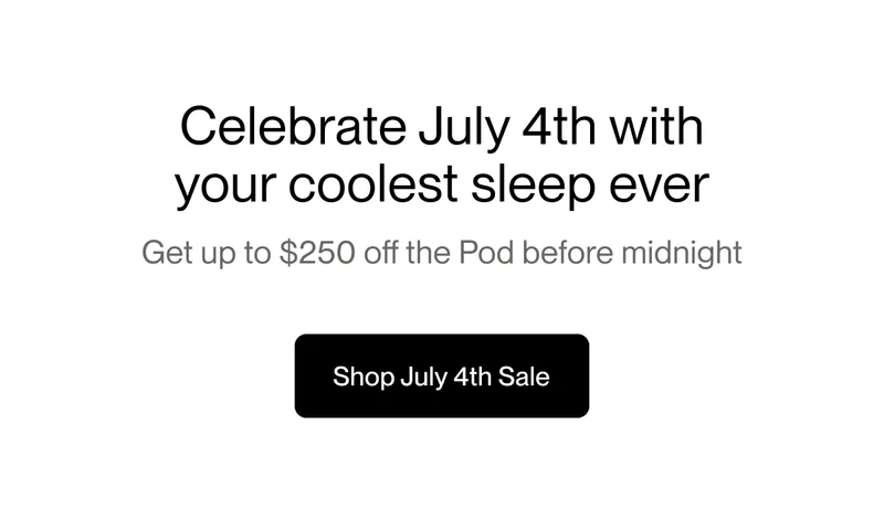 Celebrate July 4th with your coolest sleep ever