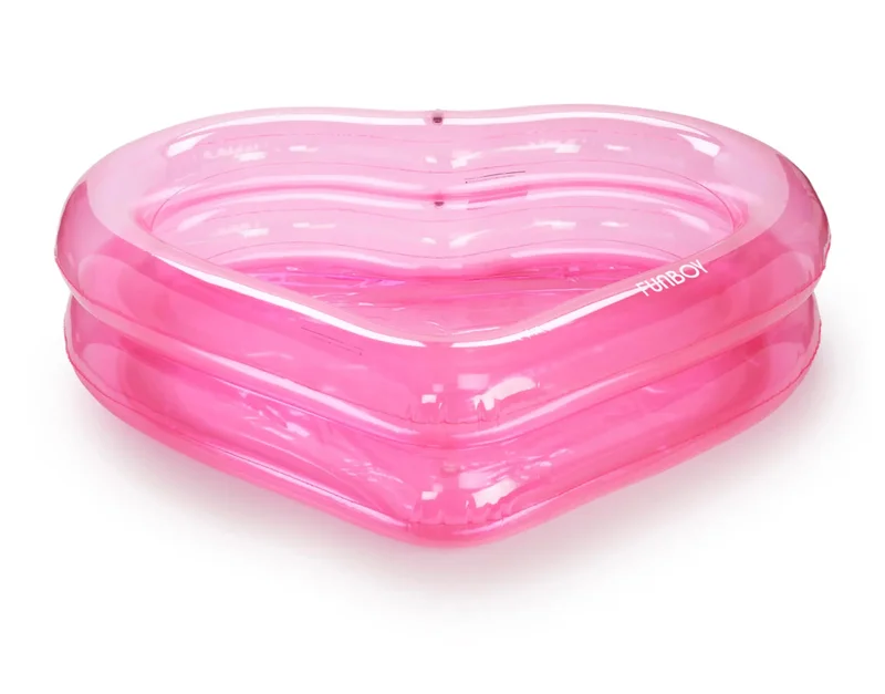 PINK HEART INFLATABLE POOL