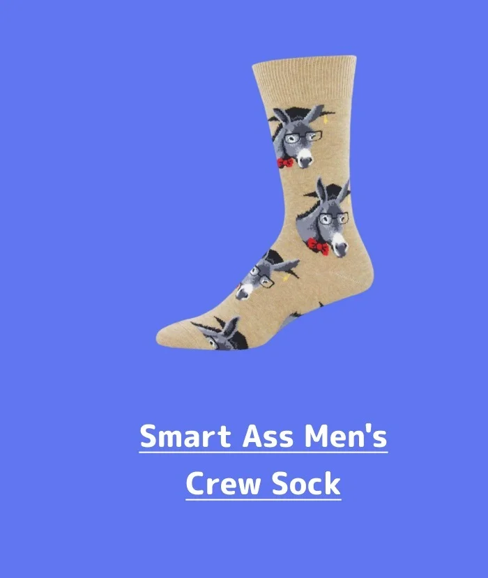 Smart Ass Men's Crew Sock