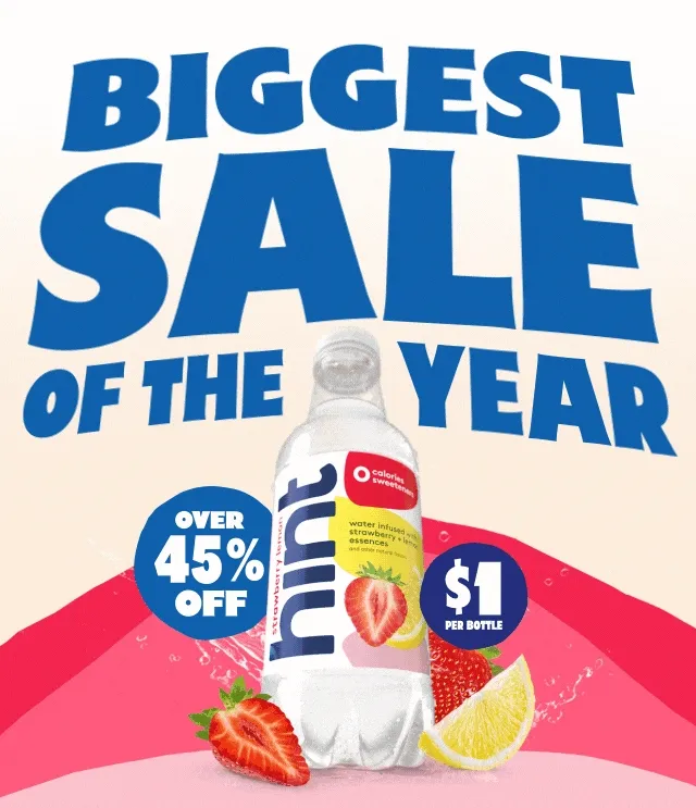 Biggest Sale of the Year. Over 45% Off. $1 per bottle