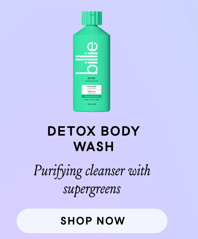 detox body wash. purifying cleanser with supergreens. shop now