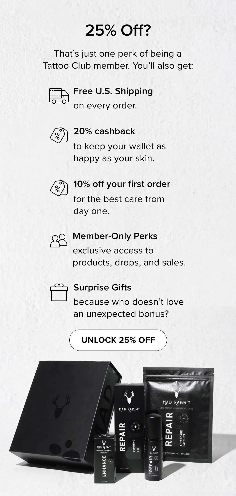 [ Unlock 25% Off ]
