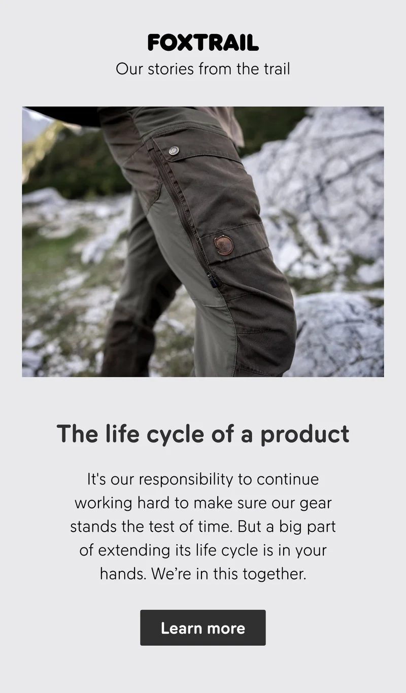 The life cycle of a product