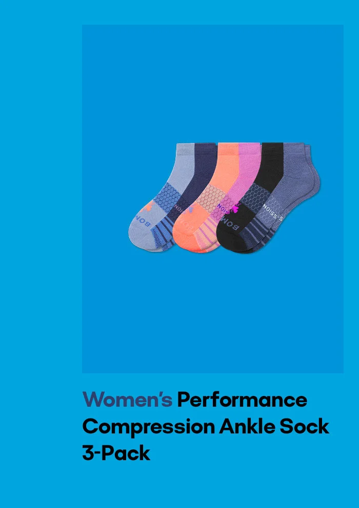 Women's Performance Compression Ankle Sock 3-Pack