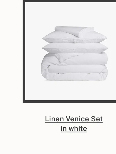 Shop Linen Venice Set in White