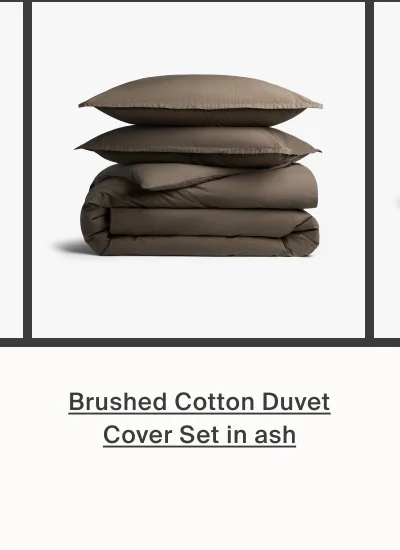 Shop Brushed Cotton Duvet Cover Set in Ash