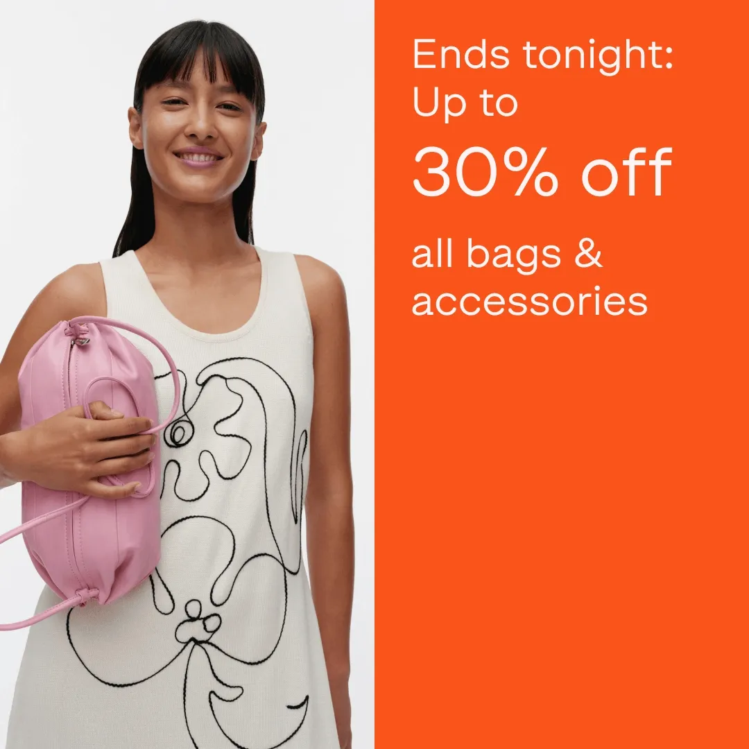 FINAL HOURS: Up to 30% off&nbsp;bags & accessories
