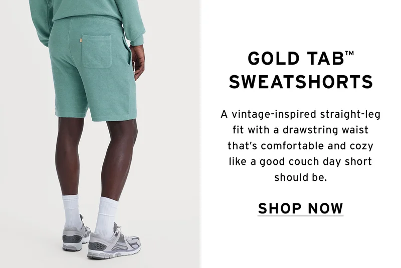 SHOP GOLD TAB SWEATSHORTS