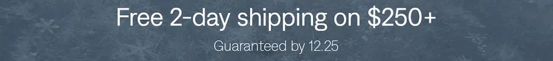 Free 2-day shipping on orders $250+