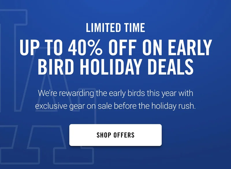 Up to 40% Off on Early Bird Holiday Deals