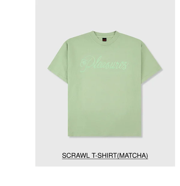 SCRAWL T-SHIRT(MATCHA)