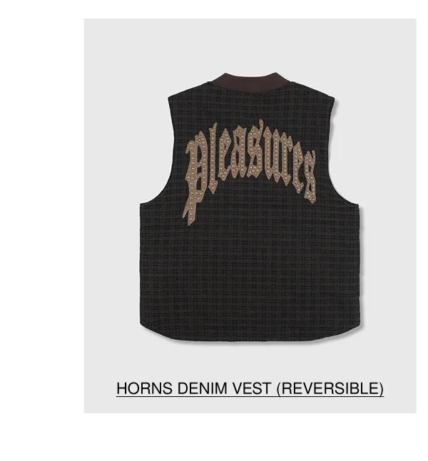 HORNS DENIM VEST (reversible)