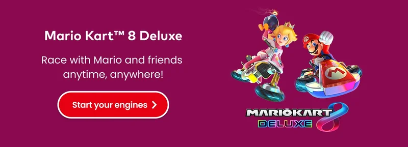 Mario Kart 8 Deluxe. Race with Mario and friends anytime, anywhere! Start your engines.
