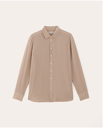 [Image] The Must-Have Shirt in Washable Silk | Burnt Sugar