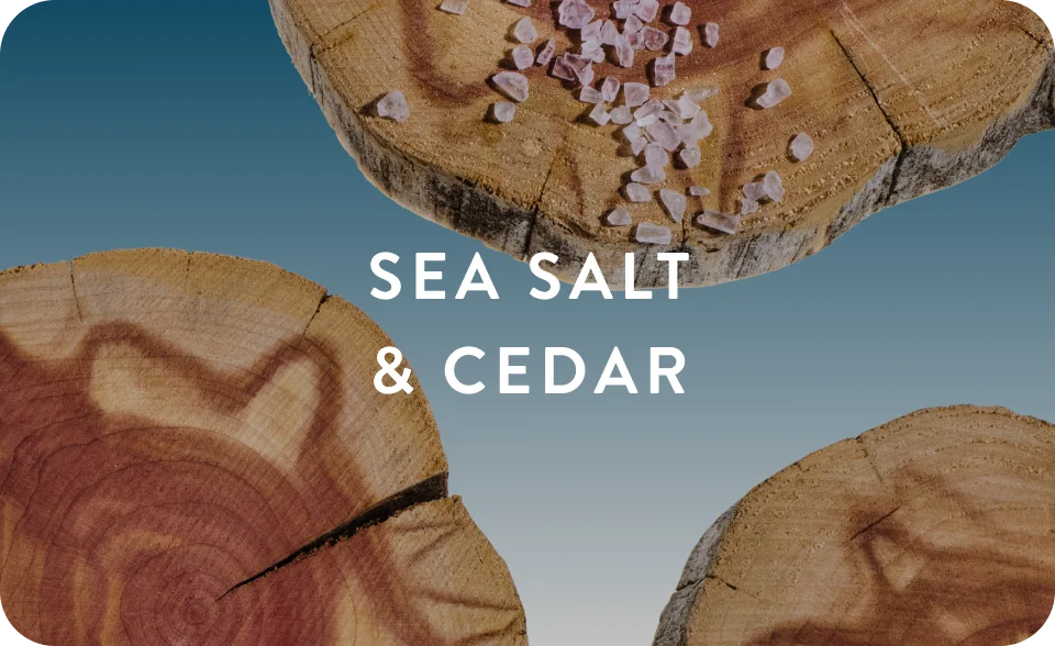 sea salt and cedar