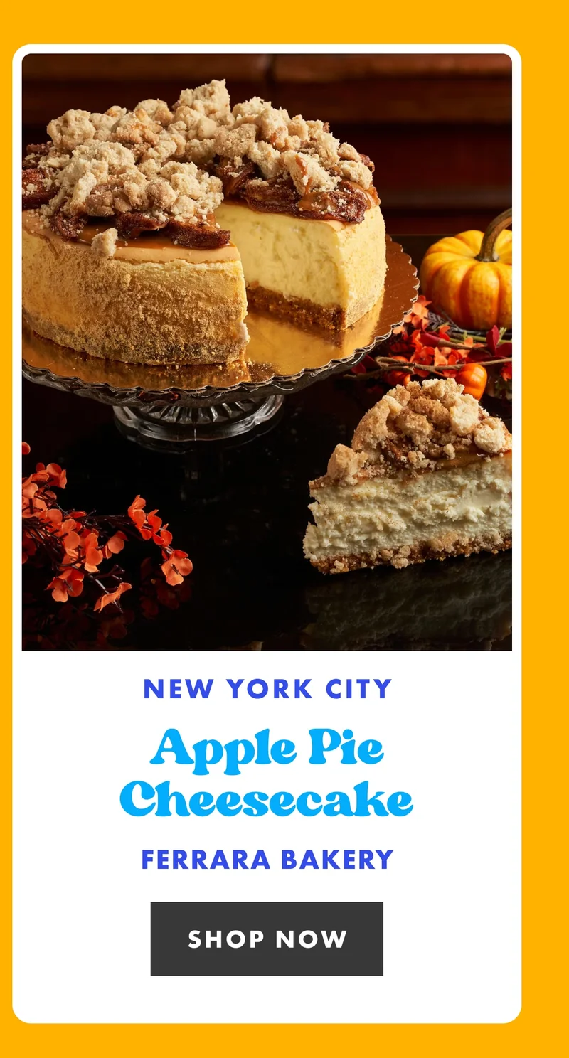 Ferrara's Apple Cheesecake Ferrara's Apple Cheesecake