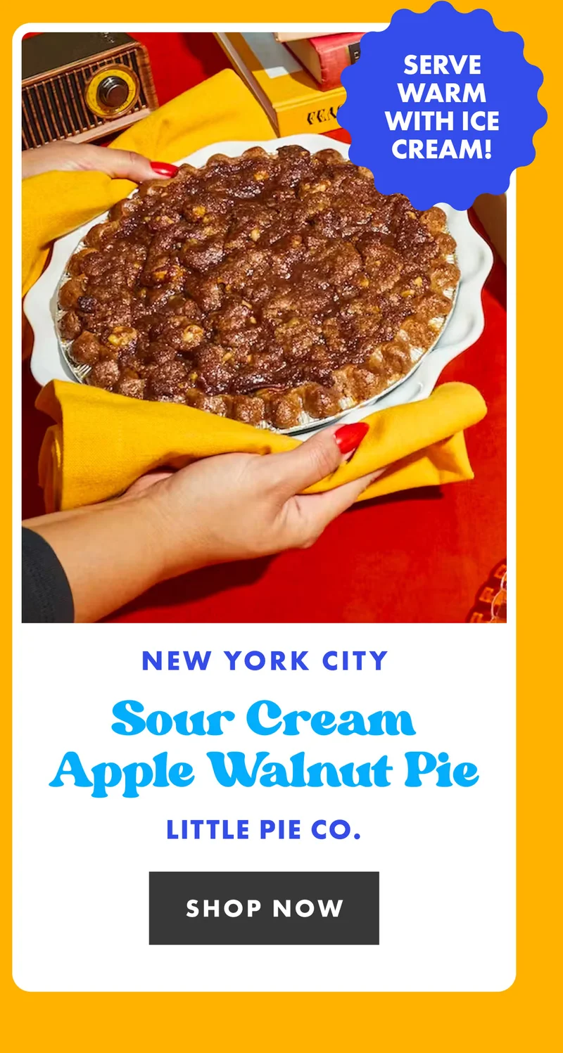 Little Pie's Sour Cream Apple Walnut Pie Little Pie's Sour Cream Apple Walnut Pie