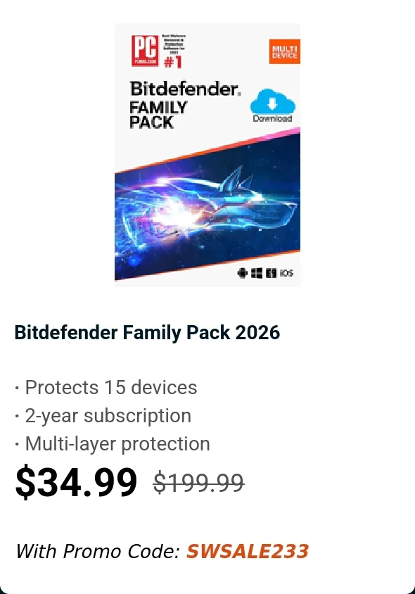 Bitdefender Family Pack 2026