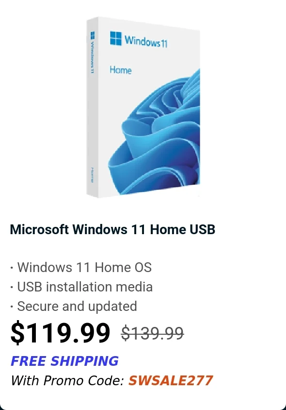 Microsoft Windows 11 Home USB