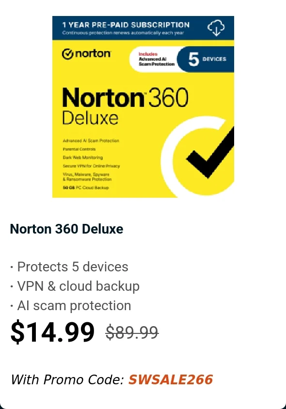 Norton 360 Deluxe