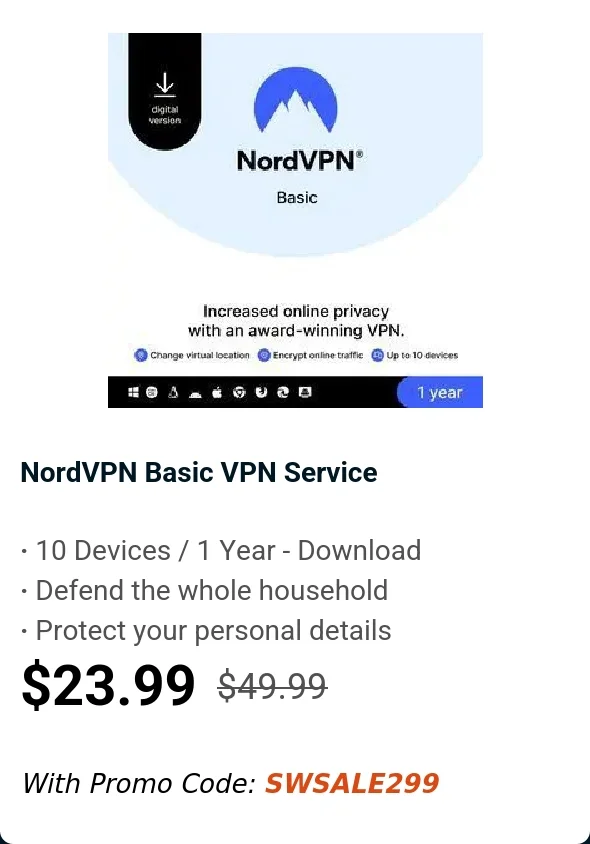 NordVPN Basic VPN Service
