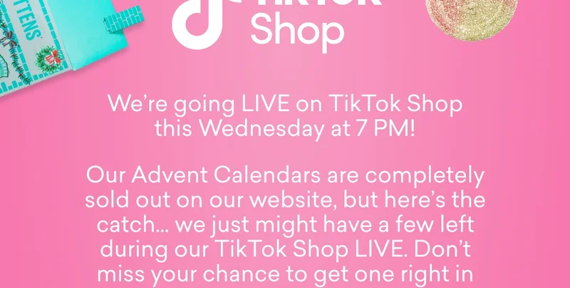 We are going live on TikTok Shop