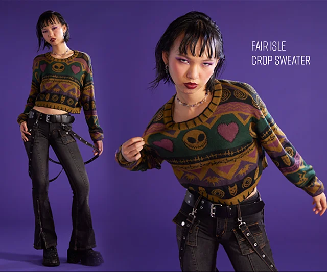 Fair Isle Crop Sweater