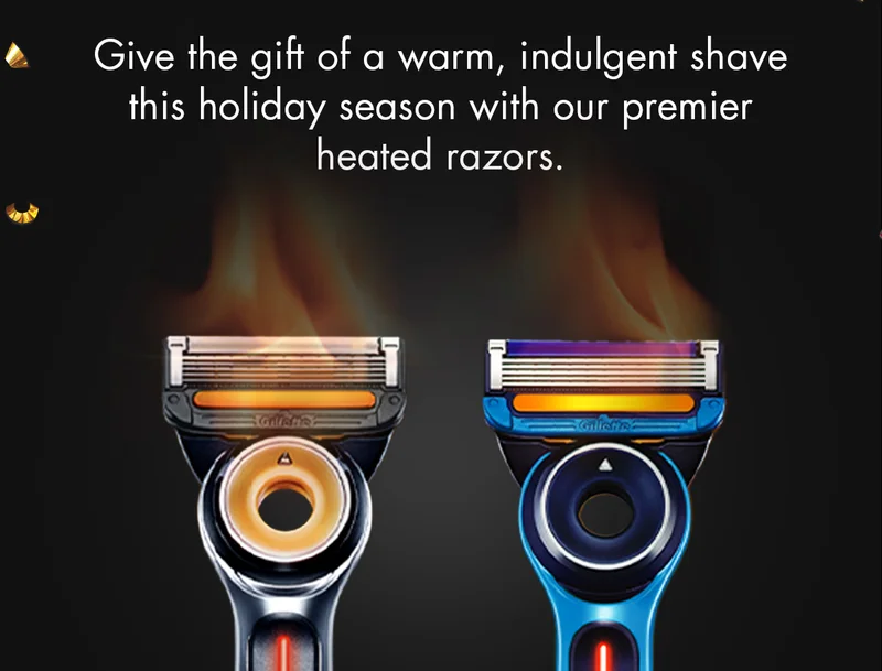 Give the gift of a warm, indulgent shave this holiday season with our premier heated razors.