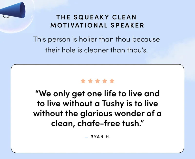 SQUEAKY CLEAN PERSON