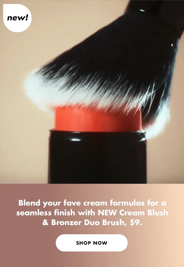 New Cream Blush & Bronzer Duo Brush