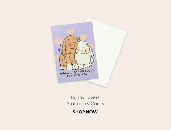 Bunny Lovers Stationery Cards
