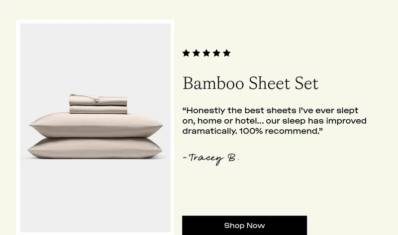 BAMBOO SHEET SET - SHOP NOW
