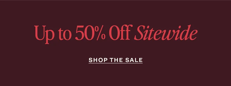 Up to 50% Off Sitewide