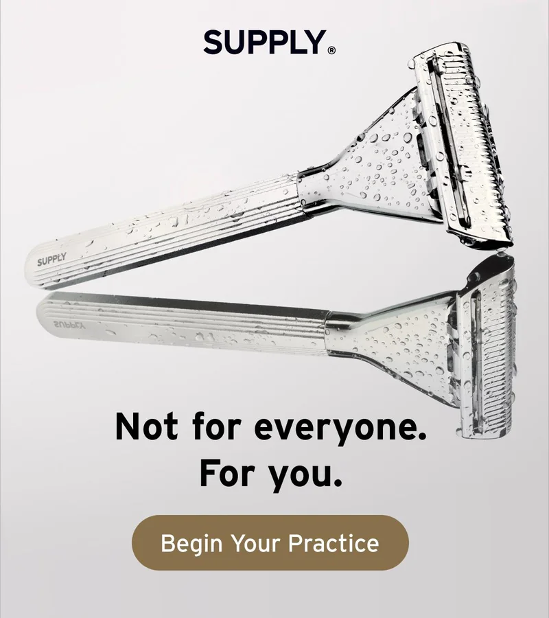 SUPPLY. Not for everyone. For you. Button: Begin Your Practice.